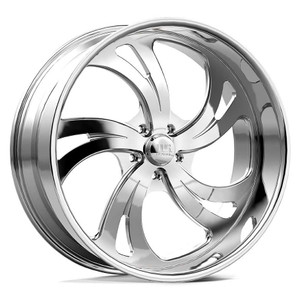 US Mag 1PC KOMPRESSOR 5 5x127 20x8 +1 Polished