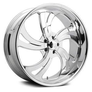 US Mag 1PC KOMPRESSOR 5 5x127 26x10 +5 Polished