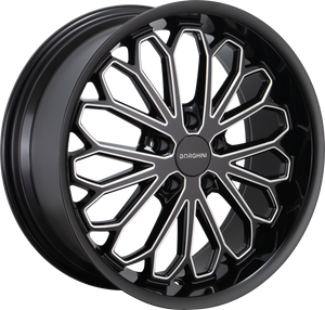 BORGHINI 67 5x114.3 20x8.5 +35 Black And Milled