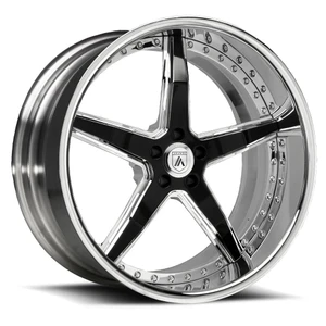 Asanti Forged AF157 5x120 22x10 +32 Chrome & Black