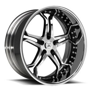 Asanti Forged AF173 5x120.65 20x9 +50 Chrome & Black
