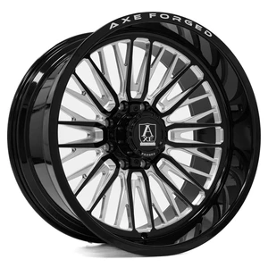 AXE WHEELS AF14 Lex Forged 8x180 24x12 -44 Gloss Black Milled