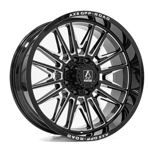 AXE WHEELS ECHO 8x180 22x10 -19 Gloss Black Milled