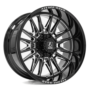 AXE WHEELS ECHO 8x180 22x12 -44 Gloss Black Milled