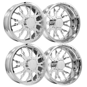 AXE WHEELS AF6 DUALLY 10x225 22x8.25 Fully Polished