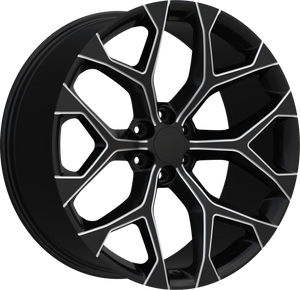 REPLICA 348 6x139 20x9 +24 Black And Milled