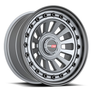 Vortek VRD-702 blank 5x/6x 18x9 +0 Matte Gunmetal With Black Bolts & Lip