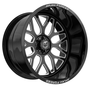 Amani Allora pocketed blank 8x 22x12 -44 Gloss Black & Milled