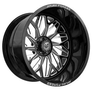 Amani Balta-L blank 8x 22x12 -44 Gloss Black & Milled