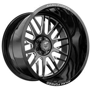 Amani Directo-R blank 8x 24x12 -44 Gloss Black & Milled