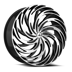 Azara AZA-531 5x114.3 / 5x120 20x8.5 +35 Gloss Black & Machined