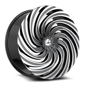 Azara AZA-535 blank 5x/6x 30x9.5 +15 Gloss Black & Machined