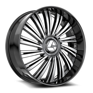 Azara AZX-102 blank 5x/6x 26x9.5 +15 Gloss Black & Machined