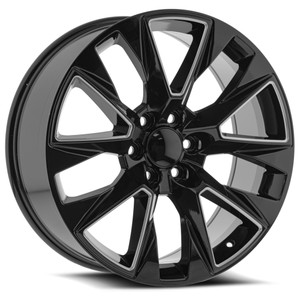 O.E. Revolution C-14 6x139.7 24x10 +30 Gloss Black & Milled