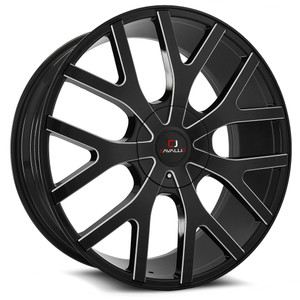Cavallo CLV-15 5x112 / 5x114.3 18x8 +35 Gloss Black & Milled