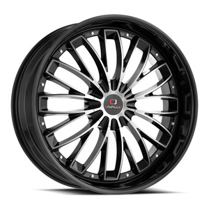 Cavallo CLV-42 blank 5x/6x 22x9.5 +18 Gloss Black & Machined