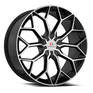 Cavallo CLV-44 5x112 / 5x114.3 18x8 +35 Gloss Black & Machined