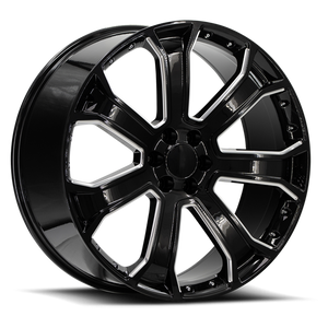 O.E. Revolution G-06 6x139.7 26x10 +31 Gloss Black & Milled