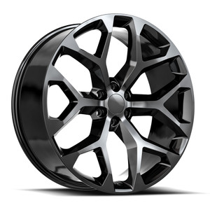 O.E. Revolution G-09 blank 6x 24x10 +24 Gloss Black