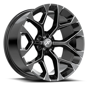 XF Off-Road XF-502 6x139.7 20x10 -12 Gloss Black & Milled