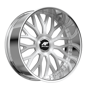 Amani Sorleno 6x135 / 6x139.7 28x10 +15 Brush Center Chrome Lip