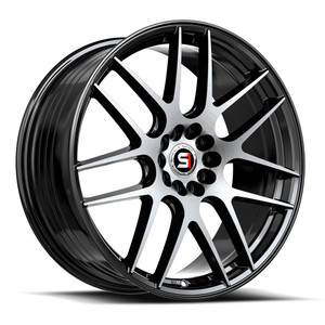 Spec-1 SP-65 blank 4x/5x 18x10 +22 Gloss Black & Machined