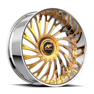 Amani Vamos-L 5x120 / 5x127 28x10 +5 14k Gold Plated