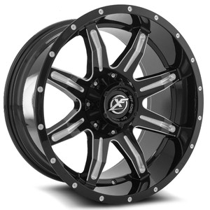 XF Off-Road XF-215 8x165.1 / 8x170 22x12 -44 Gloss Black & Milled