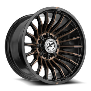 XF Off-Road XF-231 blank 8x 20x10 -24 Satin Black & Bronze Machined Double Dark Tint
