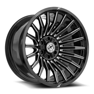 XF Off-Road XF-231 6x135 / 6x139.7 22x12 -44 Gloss Black & Milled