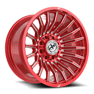 XF Off-Road XF-231 blank 8x 24x12 -44 Anodized Red & Milled