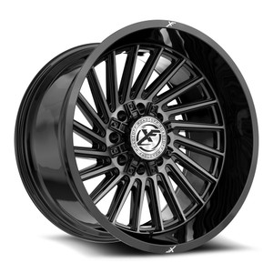 XF Off-Road XF-239 8x165.1 / 8x180 20x10 -12 Gloss Black & Brushed Double Dark Tint
