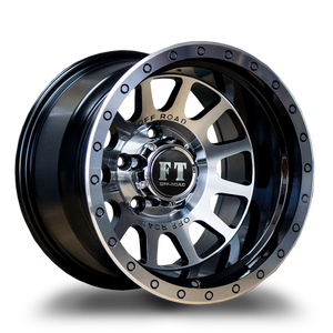FULL THROTTLE FT5092 5x127 15x10 -44 Gloss Black / Machine Face