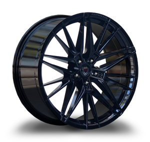 MARQUEE WHEELS M1005 5x114.3 20x9.5 +45 Gloss Black