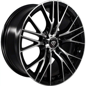 WHITE DIAMOND W3267 10x108 18x8 +35 Gloss Black/machine Face