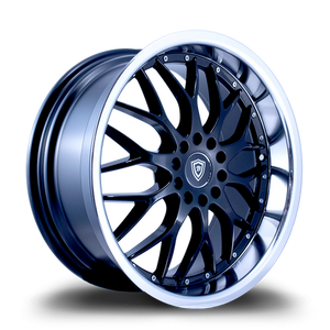 WHITE DIAMOND W503 10x110 18x8 +35 Gloss Black Machine Lip