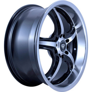 WHITE DIAMOND W511 5x112 18x8 +35 Black / Machined