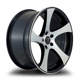 WHITE DIAMOND W5833 5x112 19x8.5 +35 Black / Machined
