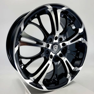 WHITE DIAMOND W667 8x100 17x7 +35 Gloss Black/machine Face