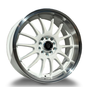 WHITE DIAMOND W824 10x100 17x7.5 +35 Gloss White/machine Lip