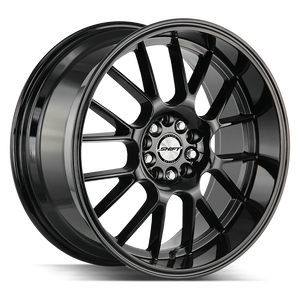 Shift CRANK 4x100 / 4x114.3 17x7.5 30MM Black Polished Lip