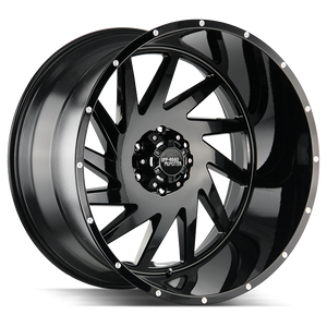 Off Road Monster M12 6x139.7 / n/a 24x14 NEG 76MM Gloss Black Machined