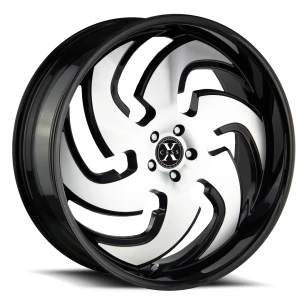 Xcess X03 5x115 / n/a 22x9 15MM Gloss Black Milled