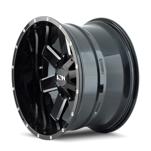 ION 141 141 GLOSS BLACK MILLED 18x9 -180 0mm 124.1mm