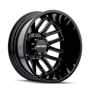 MAYHEM COGENT DUALLY (8107D) GLOSS BLACK MILLED 20x8 -210 192mm 154.2mm