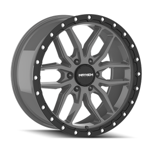 MAYHEM VECTOR 8310 MATTE GUNMETAL BLACK LIP 20x9 -135 18mm 87.1mm