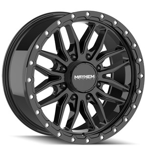 MAYHEM VECTOR 8310 GLOSS BLACK 20x9 -139 .7 18mm 106mm