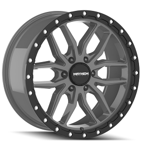 MAYHEM VECTOR 8310 MATTE GUNMETAL BLACK LIP 20x9 -139 .7 18mm 106mm