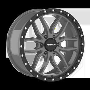 MAYHEM VECTOR 8310 MATTE GUNMETAL BLACK LIP 17x9 -135 18mm 87.1mm