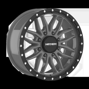 MAYHEM VECTOR 8310 MATTE GUNMETAL BLACK LIP 17x9 -170 18mm 125.2mm